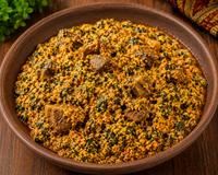Egusi Soup w Chicken or Turkey or Beef