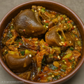 Okro Soup w Goat Meat or Assorted Meat