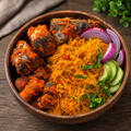 Abacha Mixed w Stockfish & Kpomo