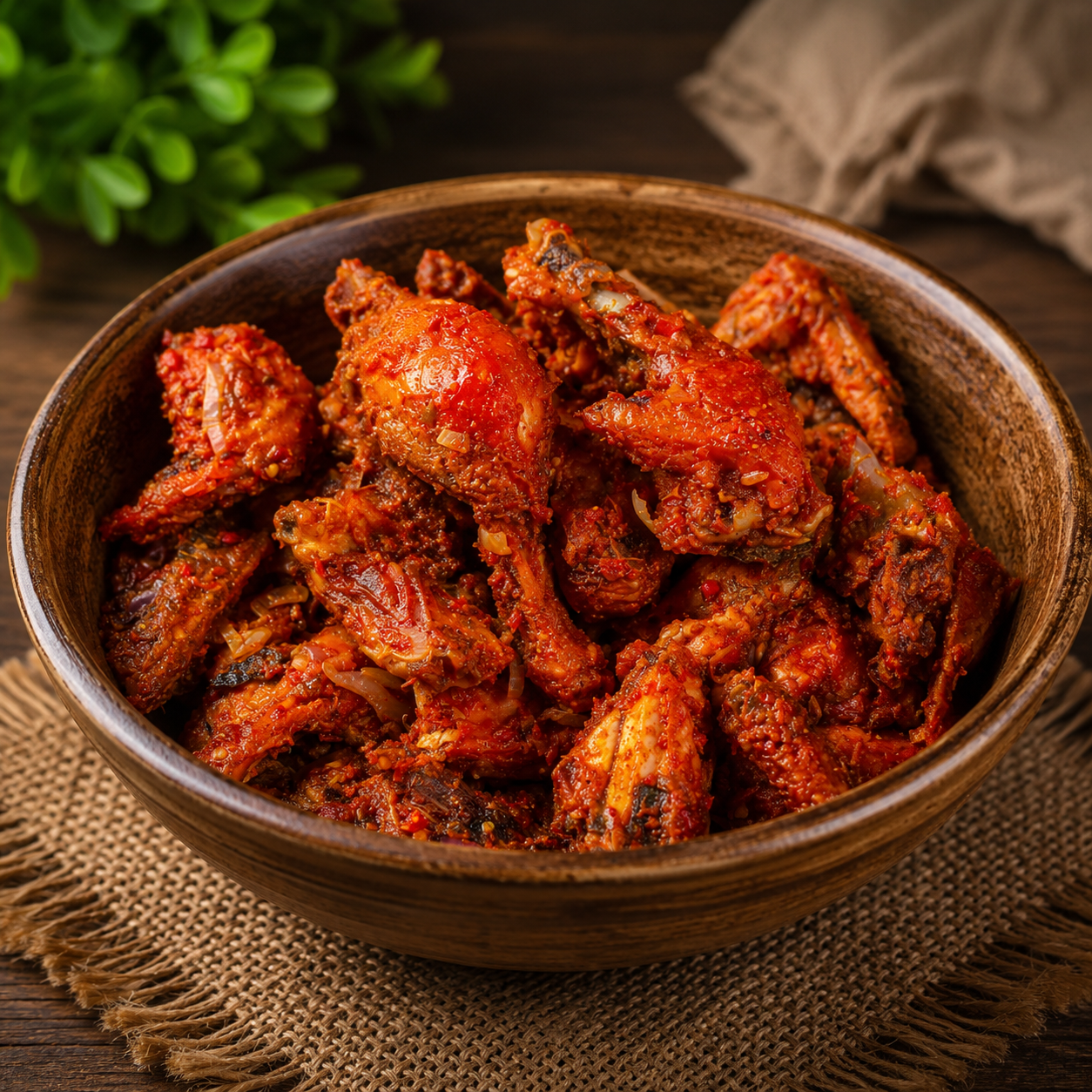 Stewed Fried Chicken or Turkey