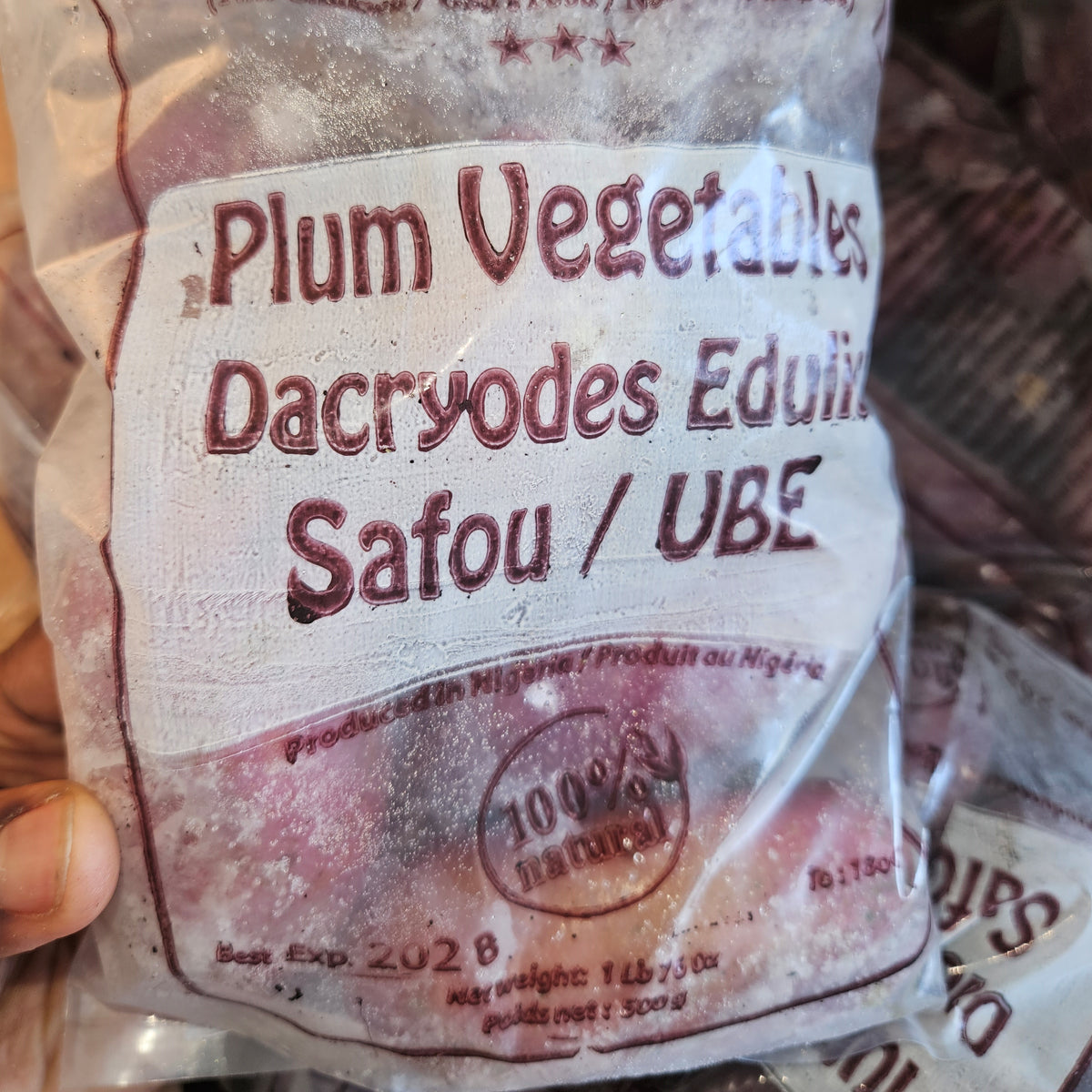 Frozen Ube (African Purple Pear)