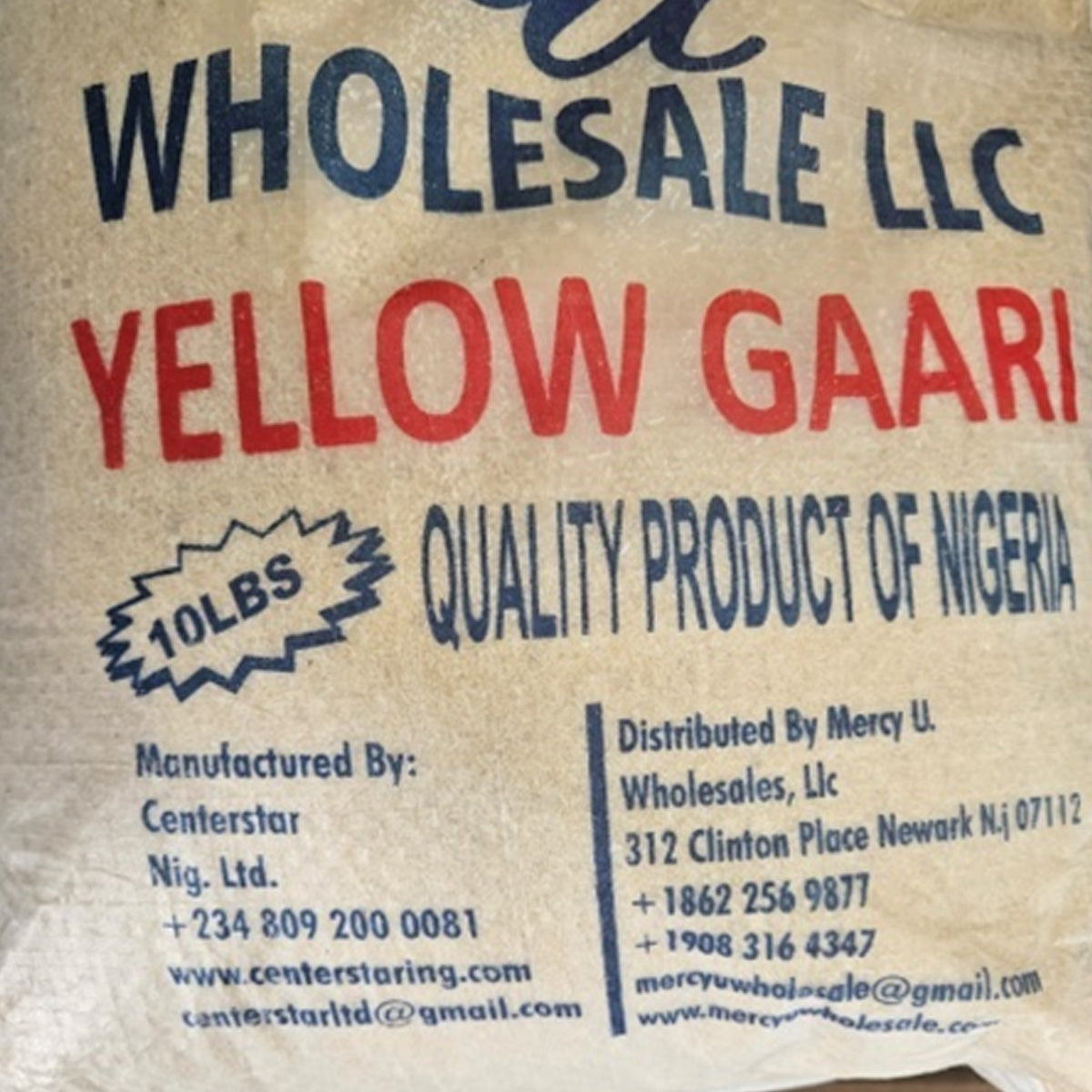 Yellow Garri (Casava Fakes)